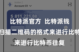 比特派官方  比特派钱包复旧扫描二维码的格式来进行比特币往复