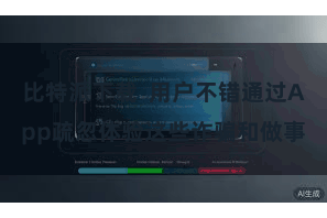 比特派下载  用户不错通过App疏忽体验这些诈骗和做事